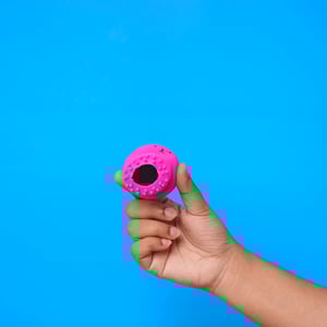 Kiss Lovely Octopus Shape Silicon Face Cleansing Scrubber - Hot Pink