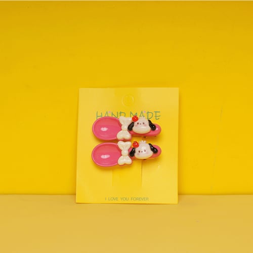 Baby Spoon Shape Clip - Hot Pink Pochacco