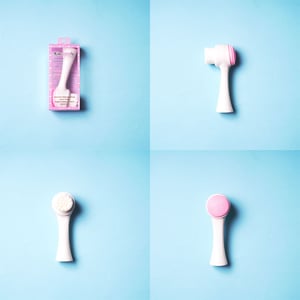 Kiss Lovely Facial Cleansing Brush - White