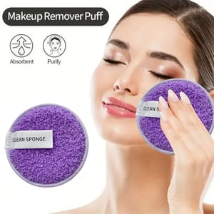 Clean Sponge Makeup Remover Puff - Violet