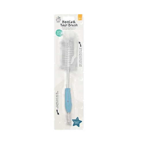 123 Baby Bottle And Teat Brush - Blue