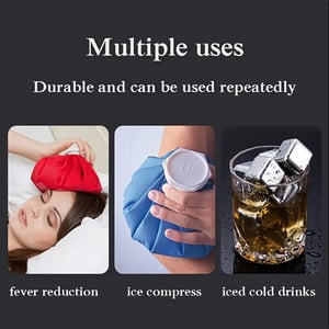 Reusable Metal Ice Cube With Clamp Set