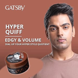 Gatsby Hyper Quiff Extreme & Volume Hair Styling Wax 75g  •