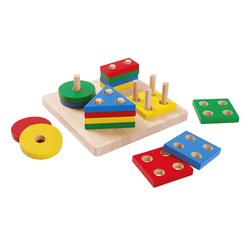 Wooden Geometric Puzzle Toy For Baby