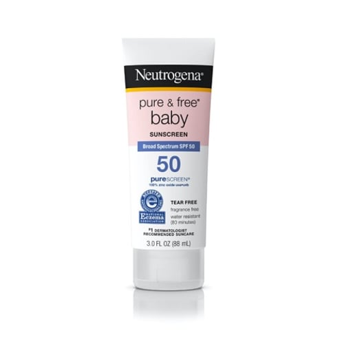 Neutrogena Pure & Free Baby Sunscreen Broad Spectrum SPF 50 88ml •