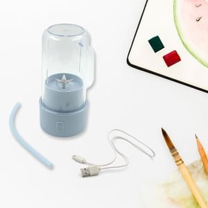 USB Rechargeable Hand Blender - Pastle Blue