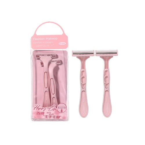 LMLTOP Fashion Makeup Comfort & Portable Razor 2pc - Pink