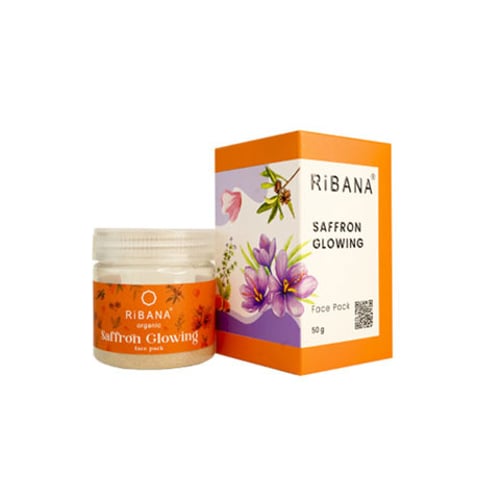 Ribana Saffron Glowing Face Pack 50g •