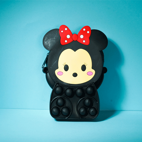 Baby Silicon Popit Bag - Black