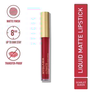MyGlamm Ultimatte Long-Stay Matte Liquid Lipstick 2.5ml - UL 08 Scarlet Queen