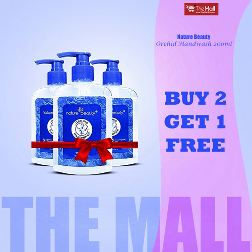 Nature Beauty Orchid Handwash 200ml (Buy 2 Get 1 Free)