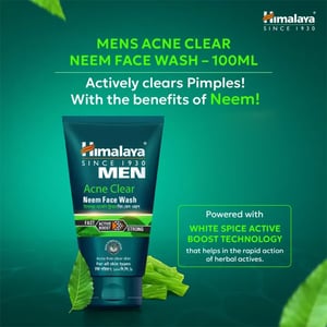 Himalaya Men Acne Clear Neem Face Wash 100ml