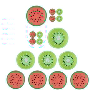 Silicone Mug Coaster 6pcs - Watermelon