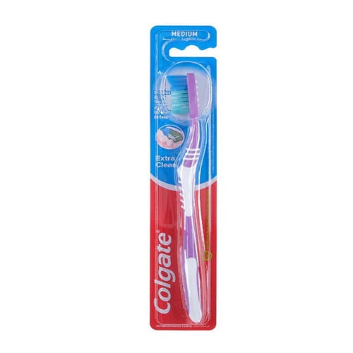 Colgate Medium Extra Clean Toothbrush - Deep Violet