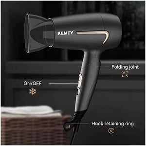 Kemey Mini Folding Hair Dryer - KM-6834