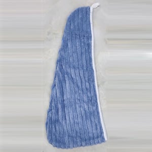 Ultra Soft Hair Wrap & Fleece Bath Towel - Blue