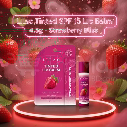 Lilac Tinted SPF 15 Lip Balm 4.5g - Strawberry Bliss