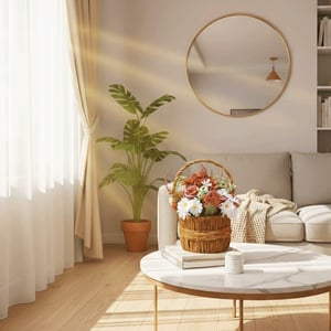 Artificial Multi Flower Basket - MultiColor