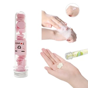 Portable Travel Soap Sheets Tube - Pink