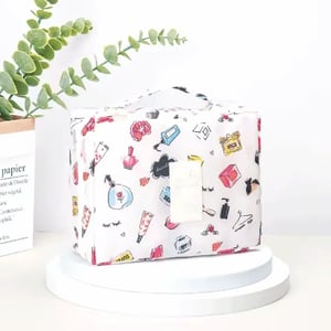 Makeup Storage Travel Bag - White