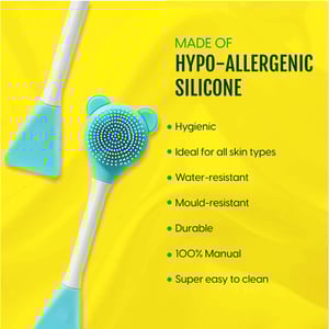 Multi-Functional Silicone 2-in-1 Face Scrubber & Spatula Stick - Blue