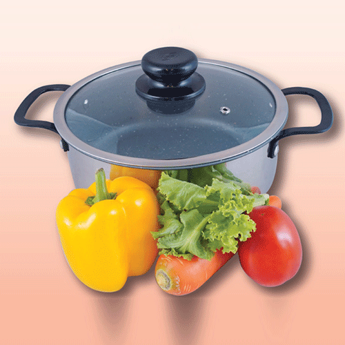 Non Stick Casserole With Glass Lid - 28cm •