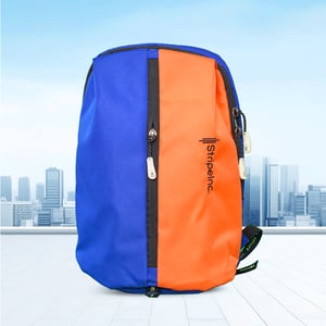 Stripelnc Exclusive Travel Backpack - Blue & Orange