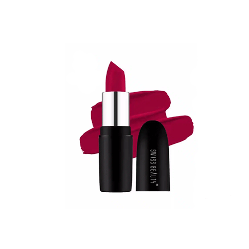 Swiss Beauty Pure Matte Lipstick 3.8g - 220 Smoking Red
