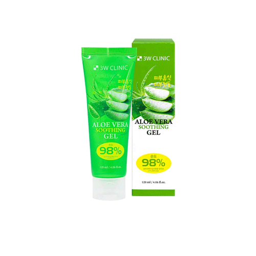 3W Clinic 98% Aloe Vera Soothing Gel 120ml •