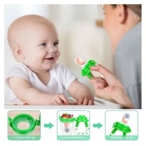 Baby Fruit & Vegetable Food Mesh Feeder - Green