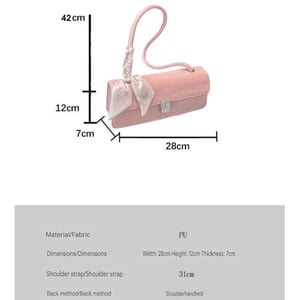 Velvet Finishing Stylish Bag For Women - Pink