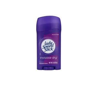 Lady Speed Stick Antiperspirant Deodorant Invisible Dry Shower Fresh 39.6g •