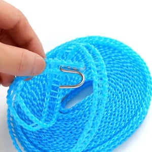 Nylon Non-Slip Clothes Line Rope 5m - Sky Blue