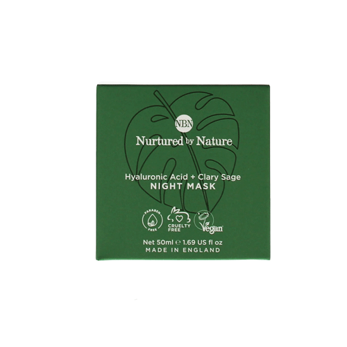 Nurtured By Nature Hyaluronic Acid And Clary Sage Night Mask 50ml