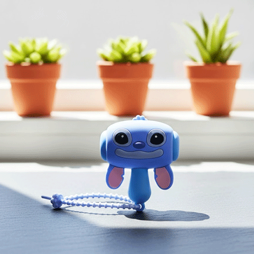 Shaking Hammer With Funny Sound Keychain - Stitch