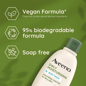 Aveeno Daily Moisturising Body Wash with Soothing Oat For Normal To Dry Skin 300ml