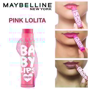 Maybelline New York Baby Lips Color Lip Balm 4g - Pink Lolita SPF11  •