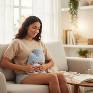 Ultra Comfortable Hot Water Bag - Pigeon Blue Paw