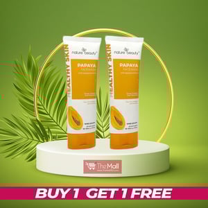 Nature Beauty Papaya Face Wash 100ml (Buy 1 Get 1 Free)