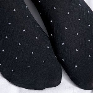 Polka Dot Patterns Socks - Black