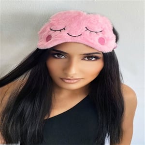 Girls Sleeping Cute Cartoon Eye Mask - Pink Cat
