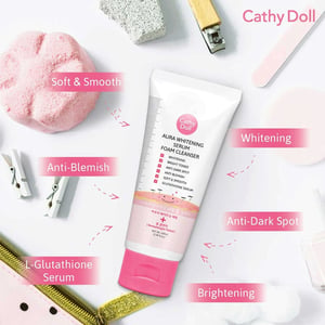 Cathy Doll Aura Whitening Serum Foam Cleanser 100ml •