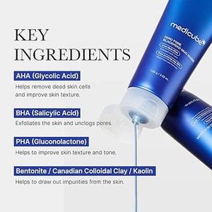 MEDICUBE Zero Pore Blackhead Mud Mask 100g  •