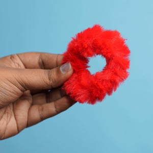 Soft Fleece Hair Band - Red