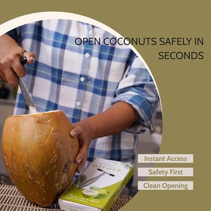 Coconut Opener Stainless Steel Knife