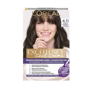 L'Oreal Paris Excellence Cool Creme Haircolour - 4.11 Ultra Ash Brown •