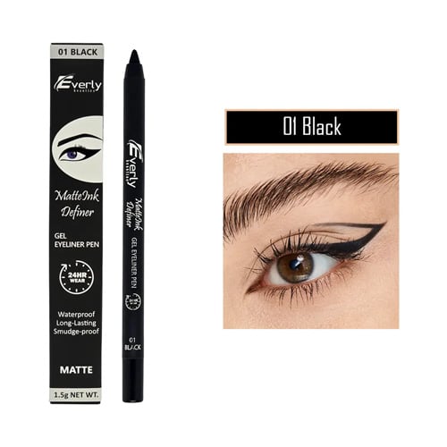Everly Matte Ink Definer Gel Eyeliner Pen - Black