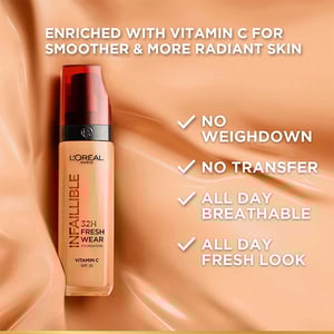 L'Oreal Paris Infaillible 32H Fresh Wear Foundation 30ml - 315 Warm Undertone