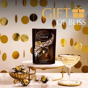 Lindt LINDOR Dark 70% Chocolate Truffles 200g •