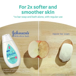 Johnson’s Milk + Rice Hair And Body Baby Bath 100ml